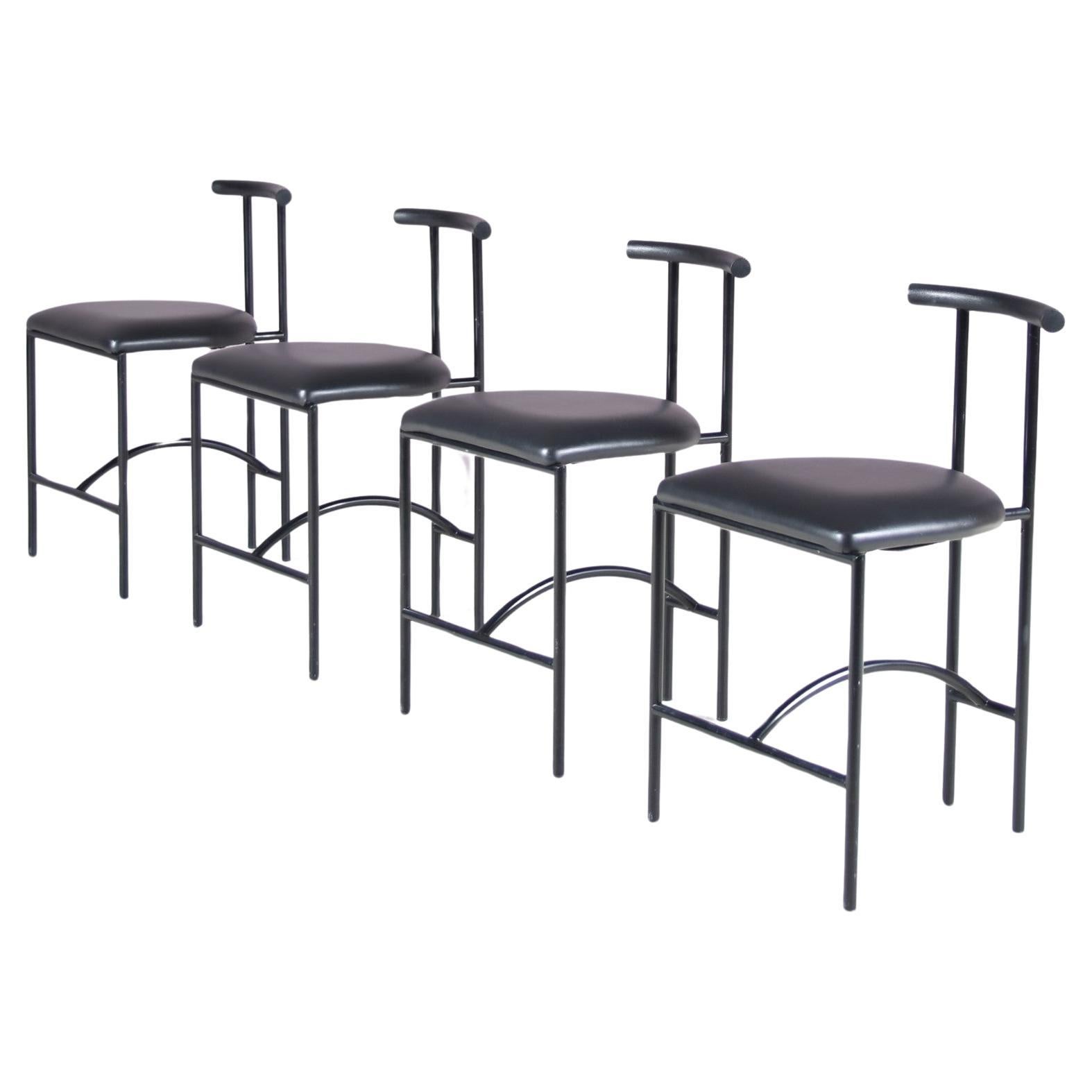 Set of 4 “Tokyo” Dining Chairs by Rodney Kinsman for Bieffeplast, Italy 1980
