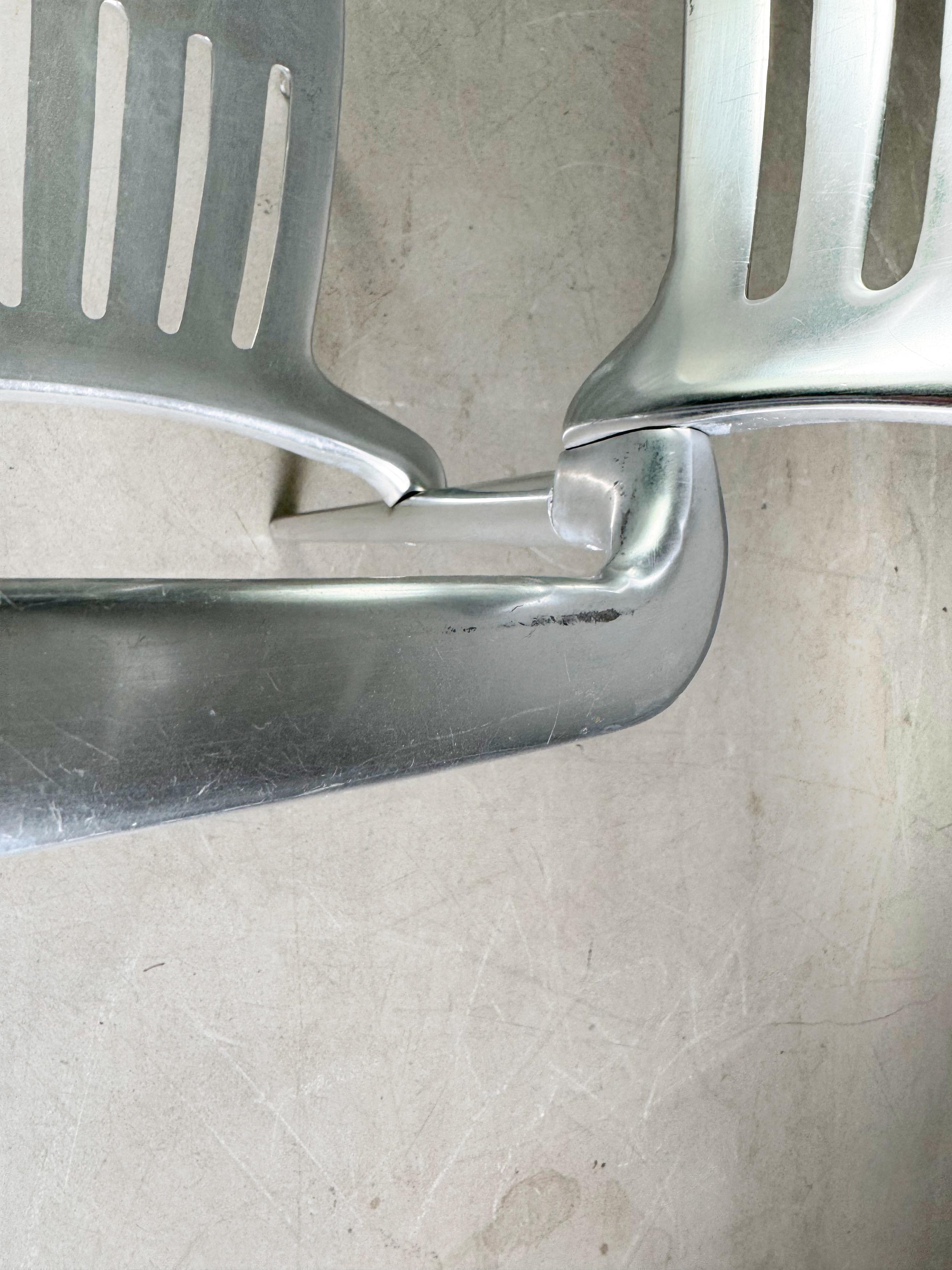 Set of 4 Toledo chairs Amat-3 Jorge Pensi aluminum design garden chair For Sale 6