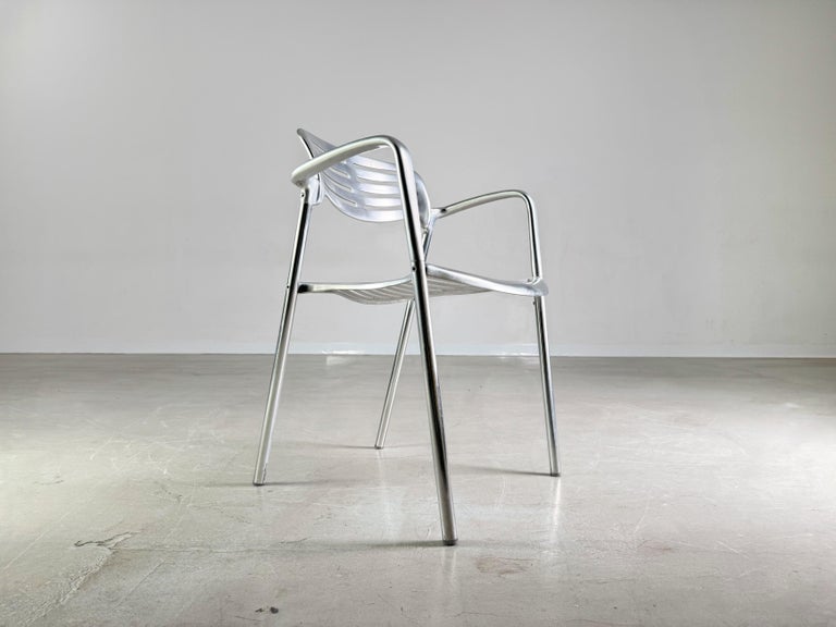 Set of 4 Toledo chairs Amat-3 Jorge Pensi aluminum design