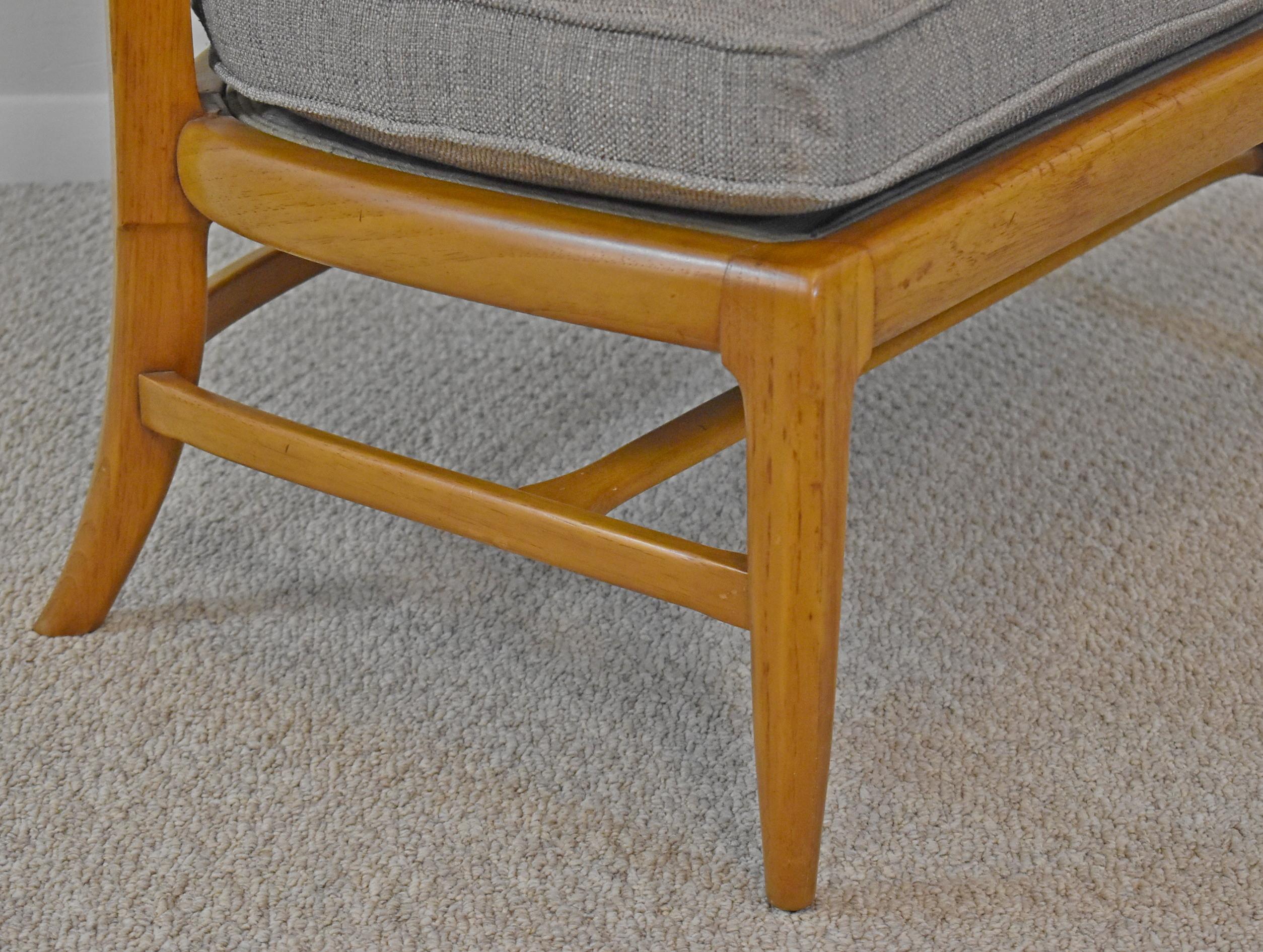 Mid-Century Modern Set of 4 Tomlinson Sophisticate Slipper Chairs For Sale