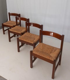 Set of 4 Torbecchia Chairs by Giovanni Michelucci for Poltronova, 70s
