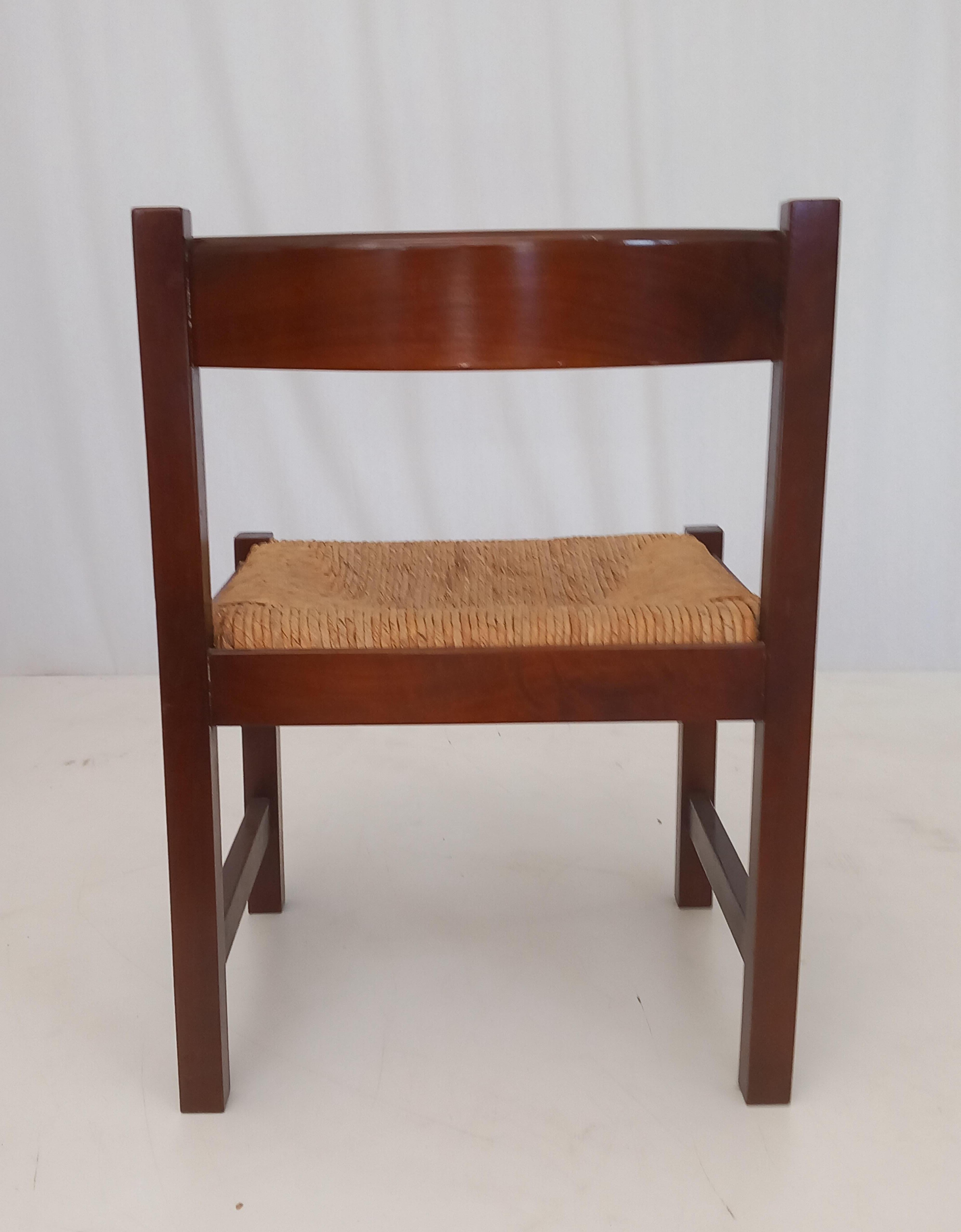Italian Set of 4 Torbecchia Chairs by Giovanni Michelucci for Poltronova, 70s in vendita