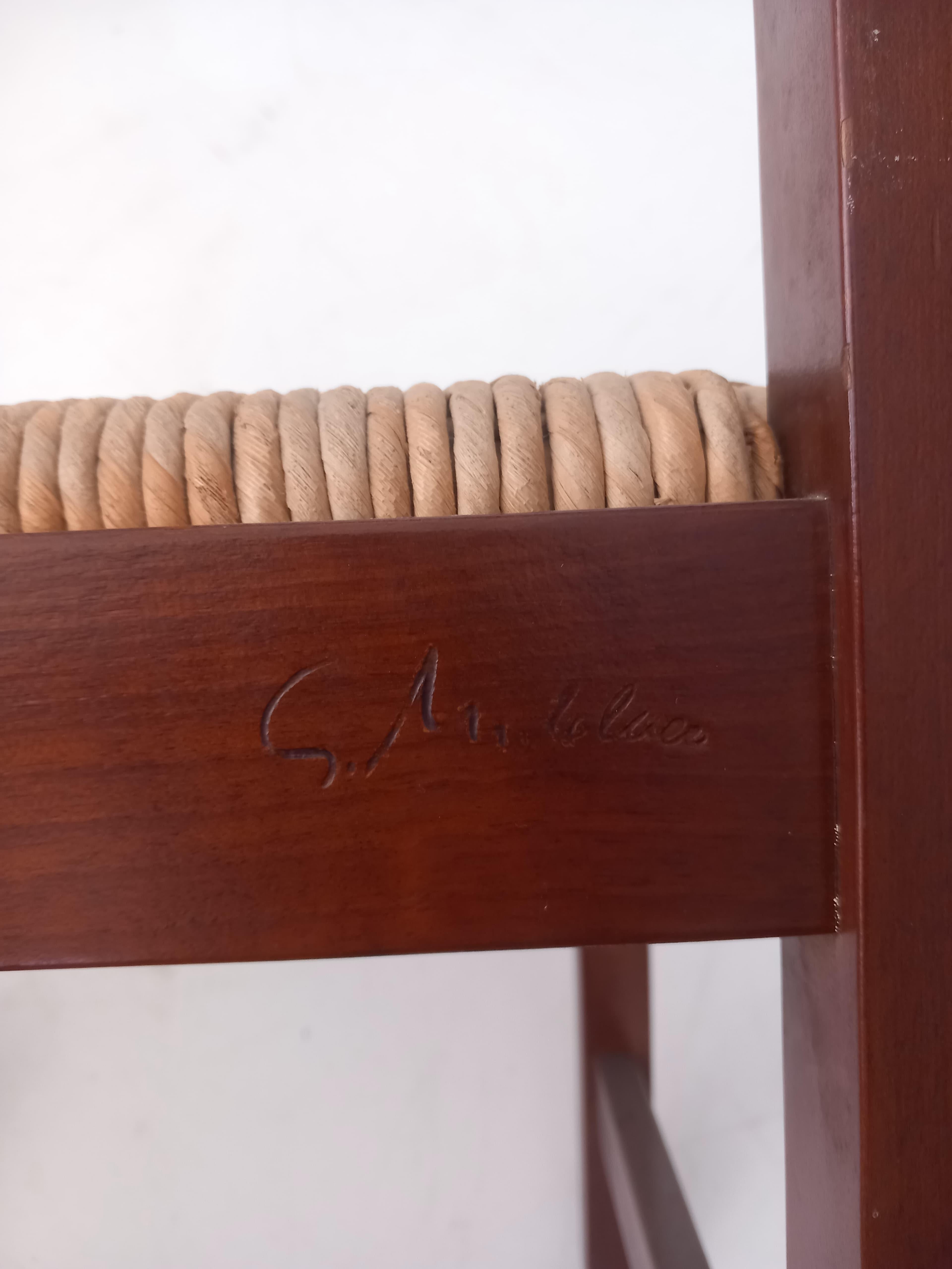 Late 20th Century Set of 4 Torbecchia Chairs by Giovanni Michelucci for Poltronova, 70s in vendita