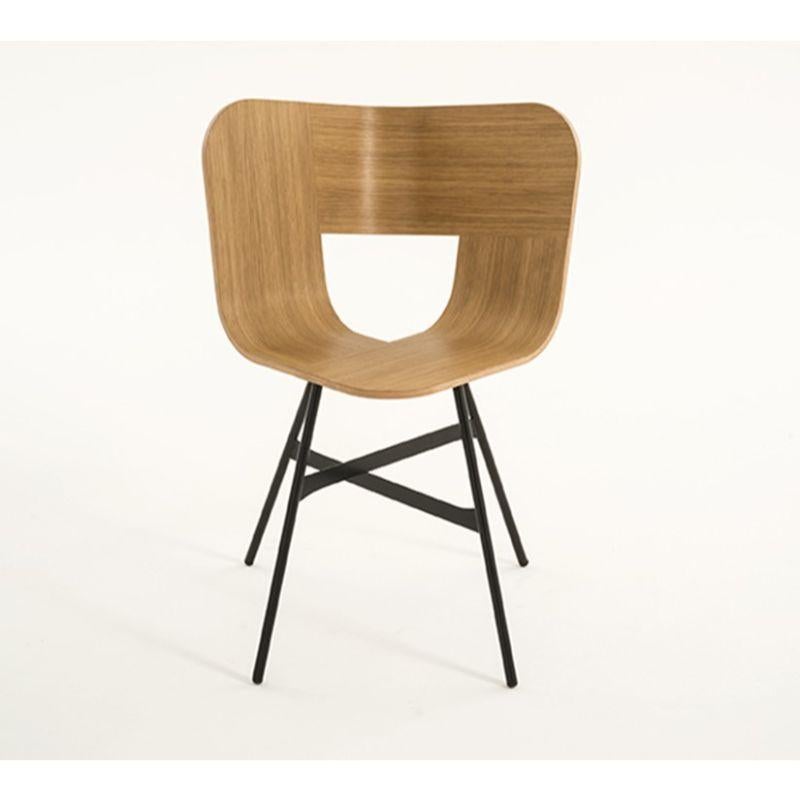Ensemble de 4 chaises à 4 pieds, Tria Gold, siège couleur Ral de Colé Italia en vente 3