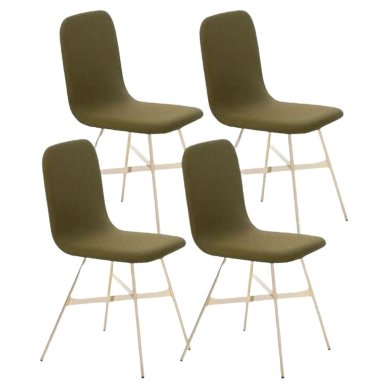 Ensemble de 4, Tria Gold Upholstered, Pime by Colé Italia