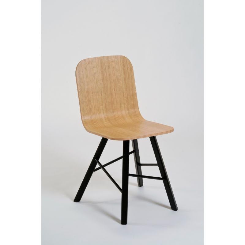 4er-Set, Tria Simple Eiche, Sitz und/oder Beine in RAL-Farbe von Colé Italia (Eichenholz) im Angebot