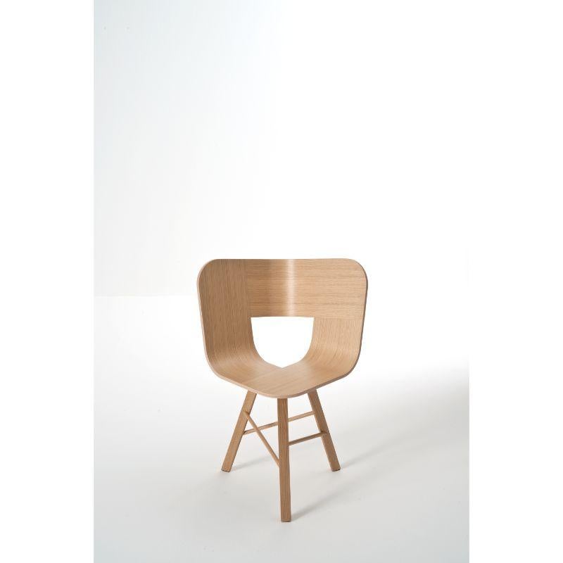 4er Set, Tria Holz 3-Fuß-Stuhl, Eiche Natur von Colé Italia (Moderne) im Angebot