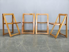 Set of 4 Trieste Folding Chairs by Aldo Jacober for Alberto Bazzani