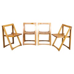 Ensemble de 4 chaises pliantes Trieste par Aldo Jacober pour Alberto Bazzani