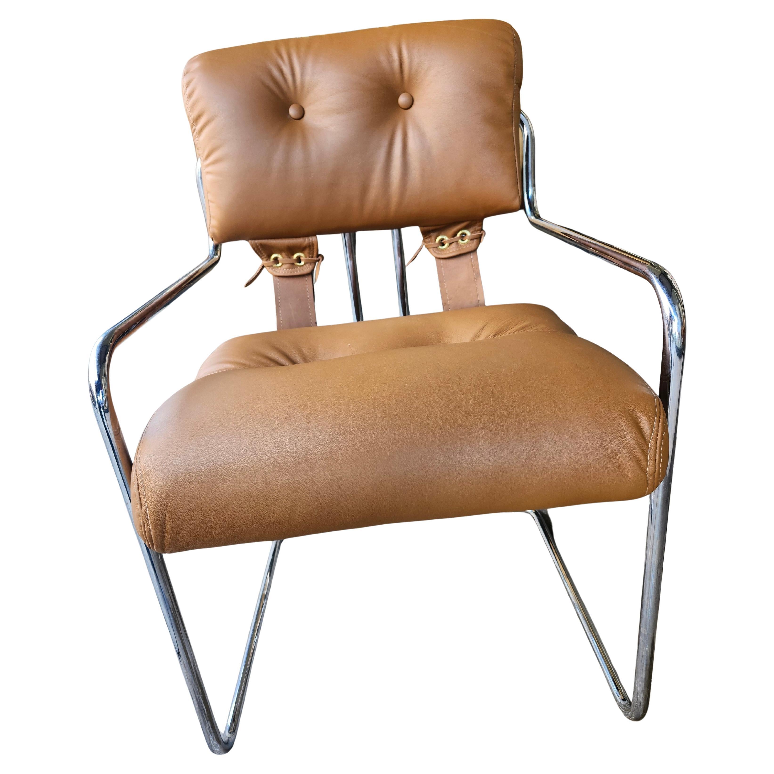 Hand-Crafted Set of 4 Tucroma Chairs by Guido Faleschini for Pace C1970 Totally Restored For Sale