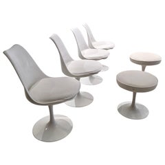 Set of 4 Tulip Chairs and 2 Tulip Chairs by Eero Saarinen for Knoll