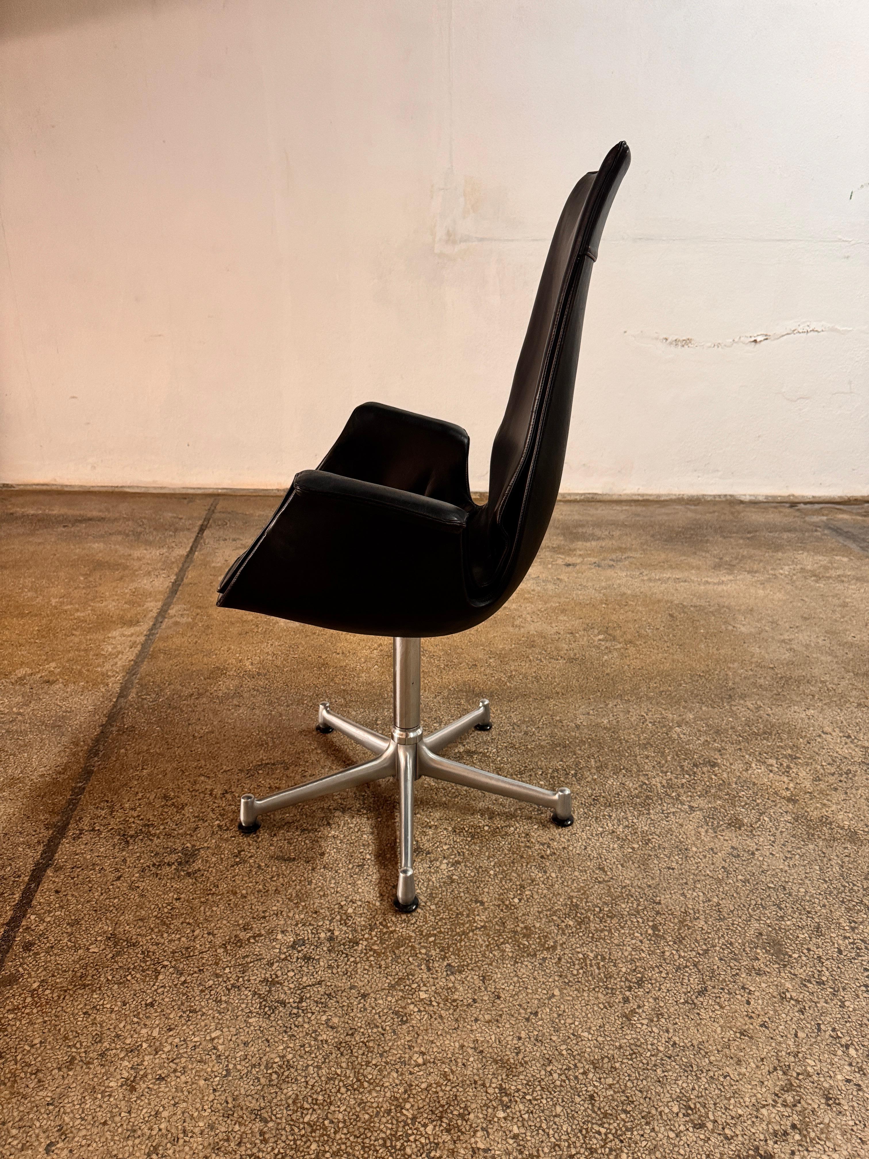 Set of 4 Tulip Chairs by Preben Fabricius & J. Kastholm for Kill International For Sale 5
