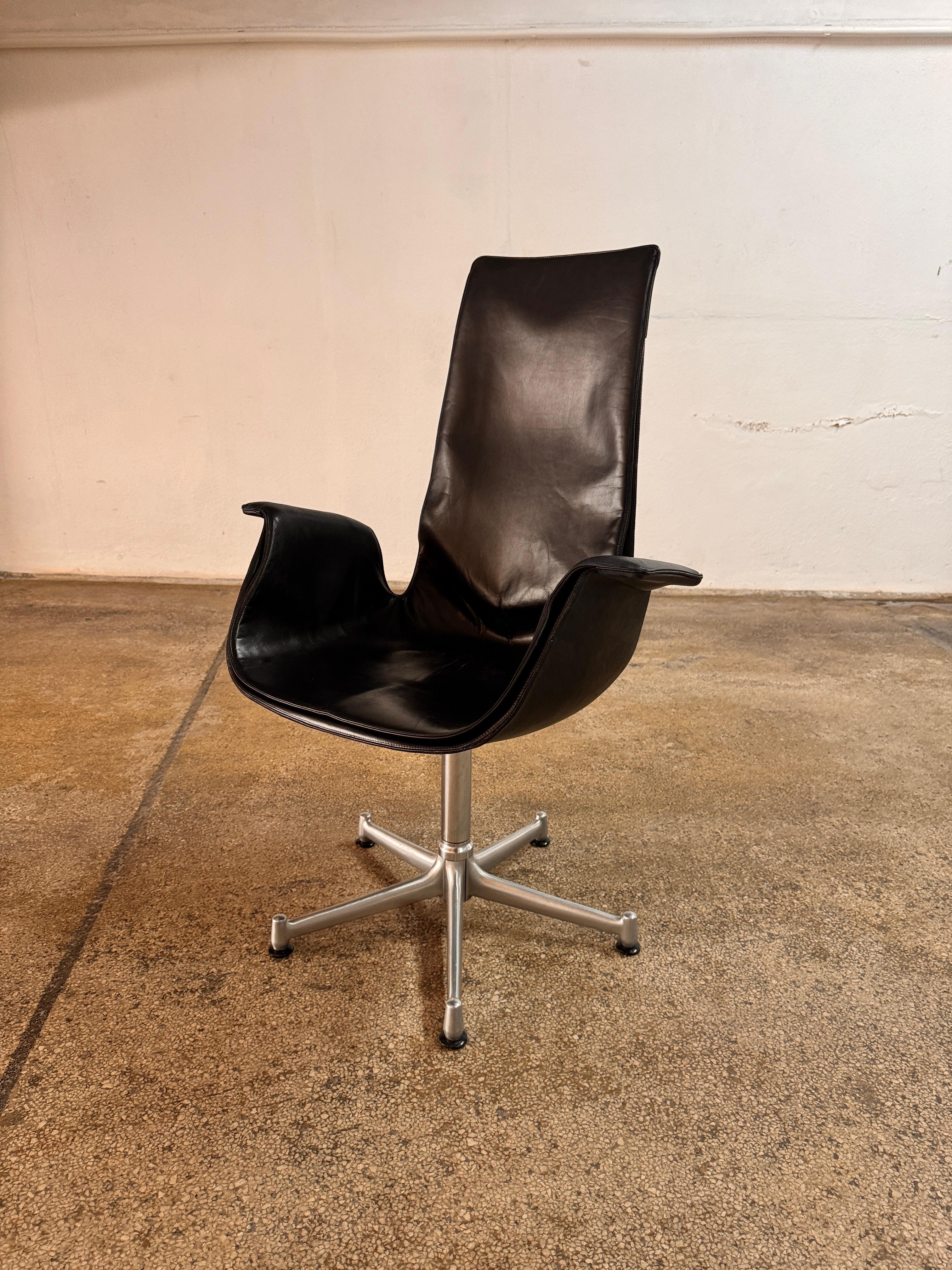 Set of 4 Tulip Chairs by Preben Fabricius & J. Kastholm for Kill International For Sale 10