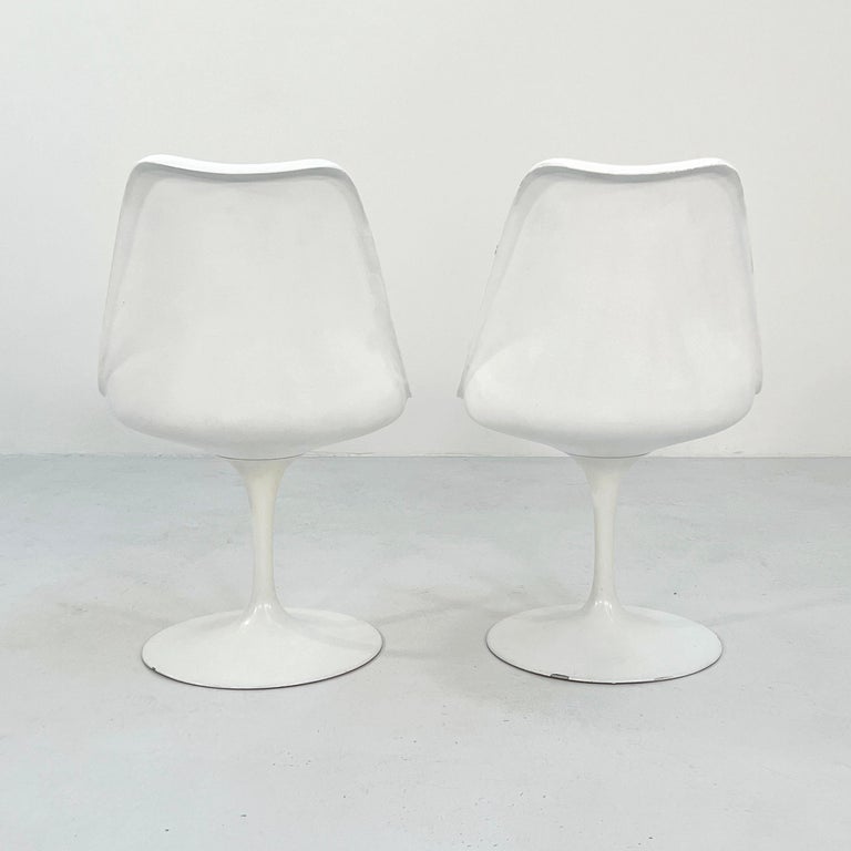 Set of 4 Tulip Dining Chairs by Eero Saarinen for Knoll, 1970s at 1stDibs