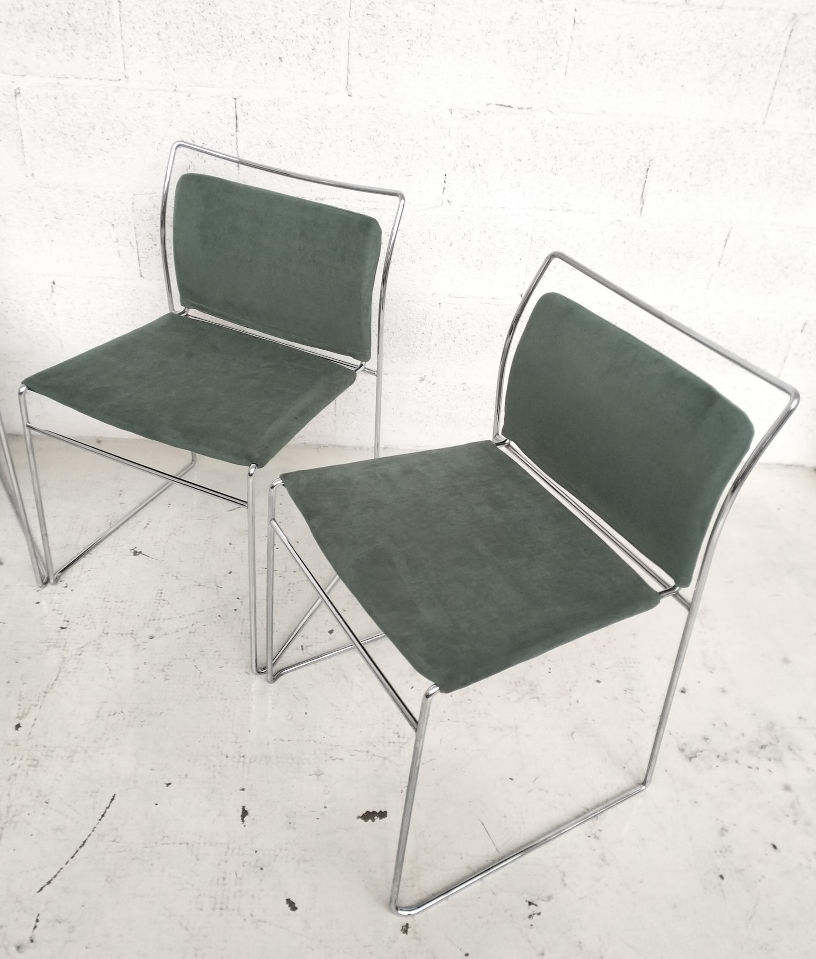 Set of 4 Tulu’ chairs by K.Takahama for Simon Gavina 70's, Italy In Good Condition In Padova, IT