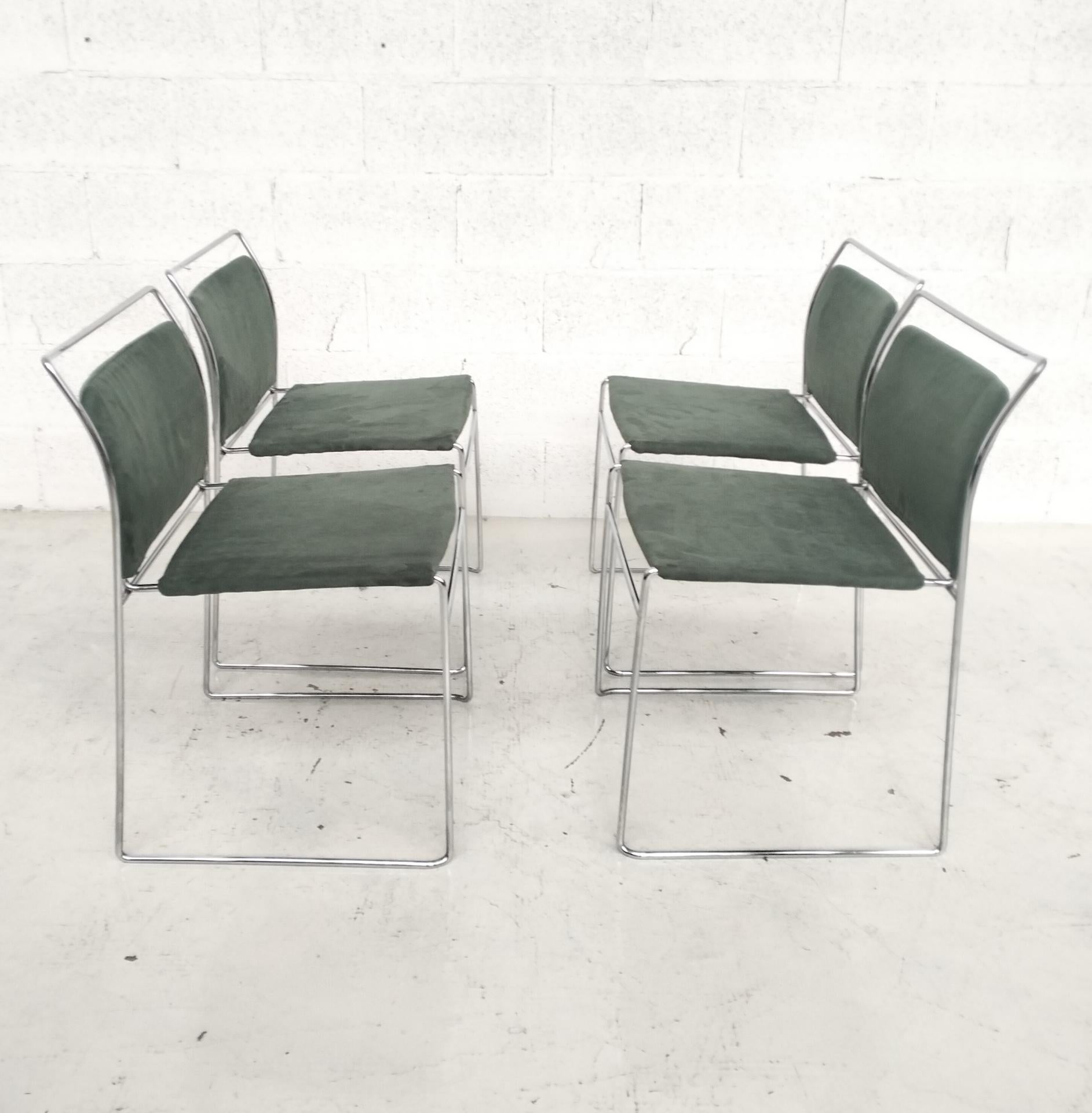 Set of 4 Tulu’ chairs by K.Takahama for Simon Gavina 70's, Italy 1