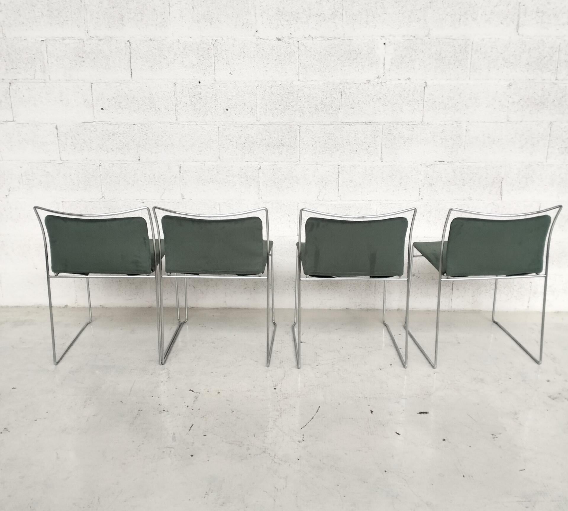 Set of 4 Tulu’ chairs by K.Takahama for Simon Gavina 70's, Italy 2