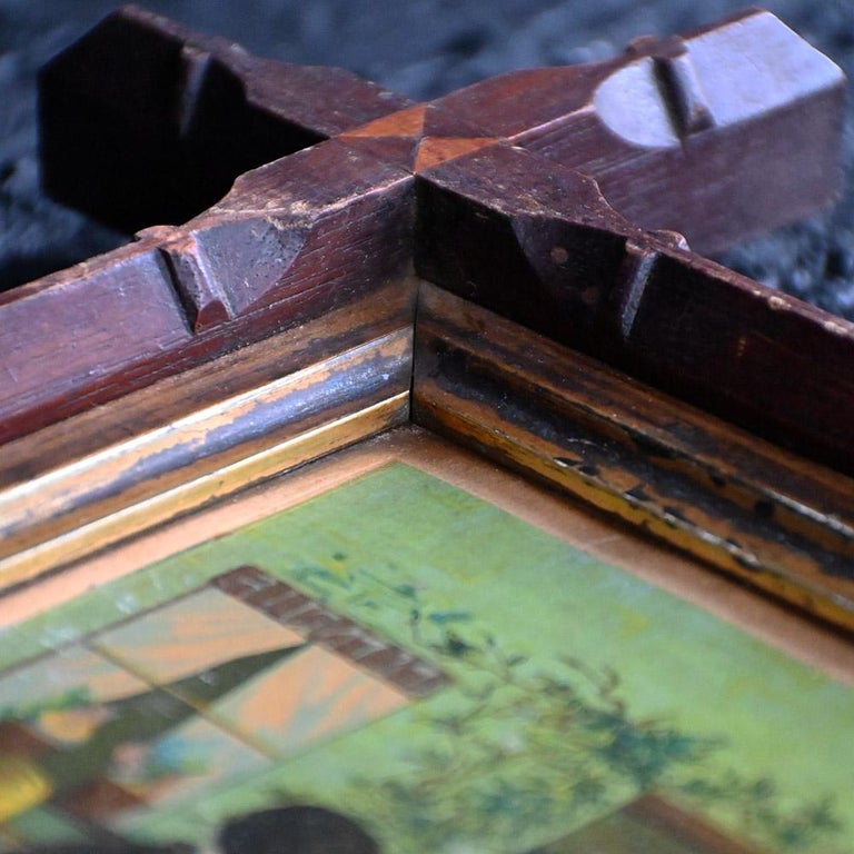 Set of 4 Turn of the Century American Lithographic Framed Prints For Sale at 1stDibs