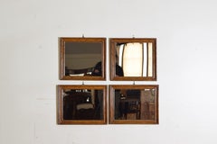 Set of 4, Two Pairs, Italian, Toscana, Faux Marble Painted Mirrors, Early 19thc