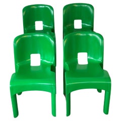 Ensemble de 4 chaises Universale de Joe Colombo pour Kartell, Italie, années 70