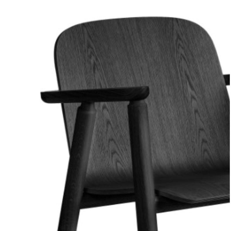Post-Modern Set of 4, Valo Lounge Chair, Black by Made By Choice