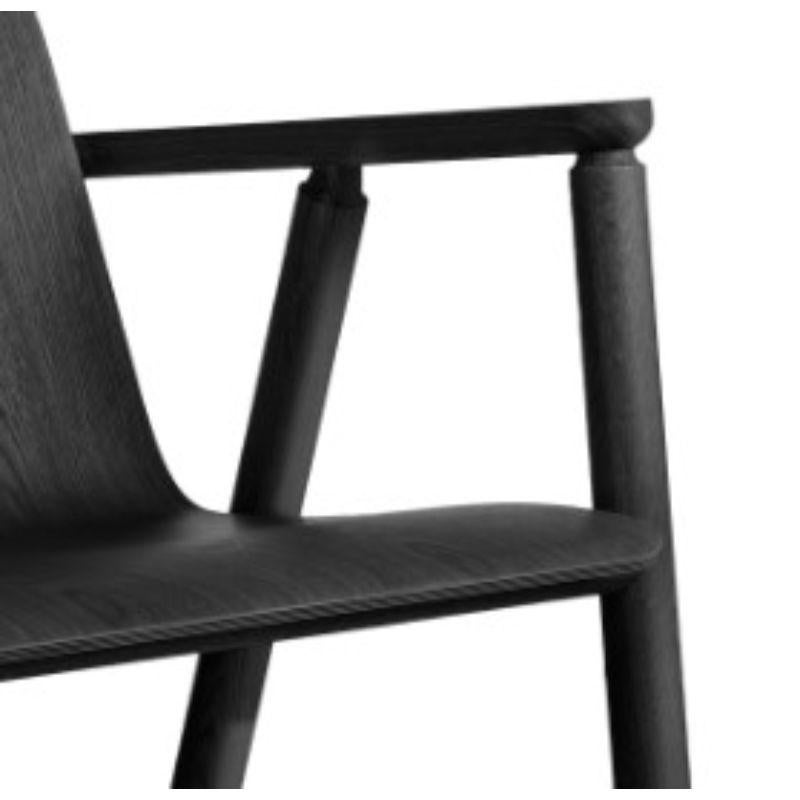 Set of 4, Valo Lounge Chair, Black by Made By Choice In New Condition In Geneve, CH