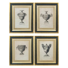 Set of 4 'Vase' Engravings by Andre-Louis Caillouet, France, Late 18th Century