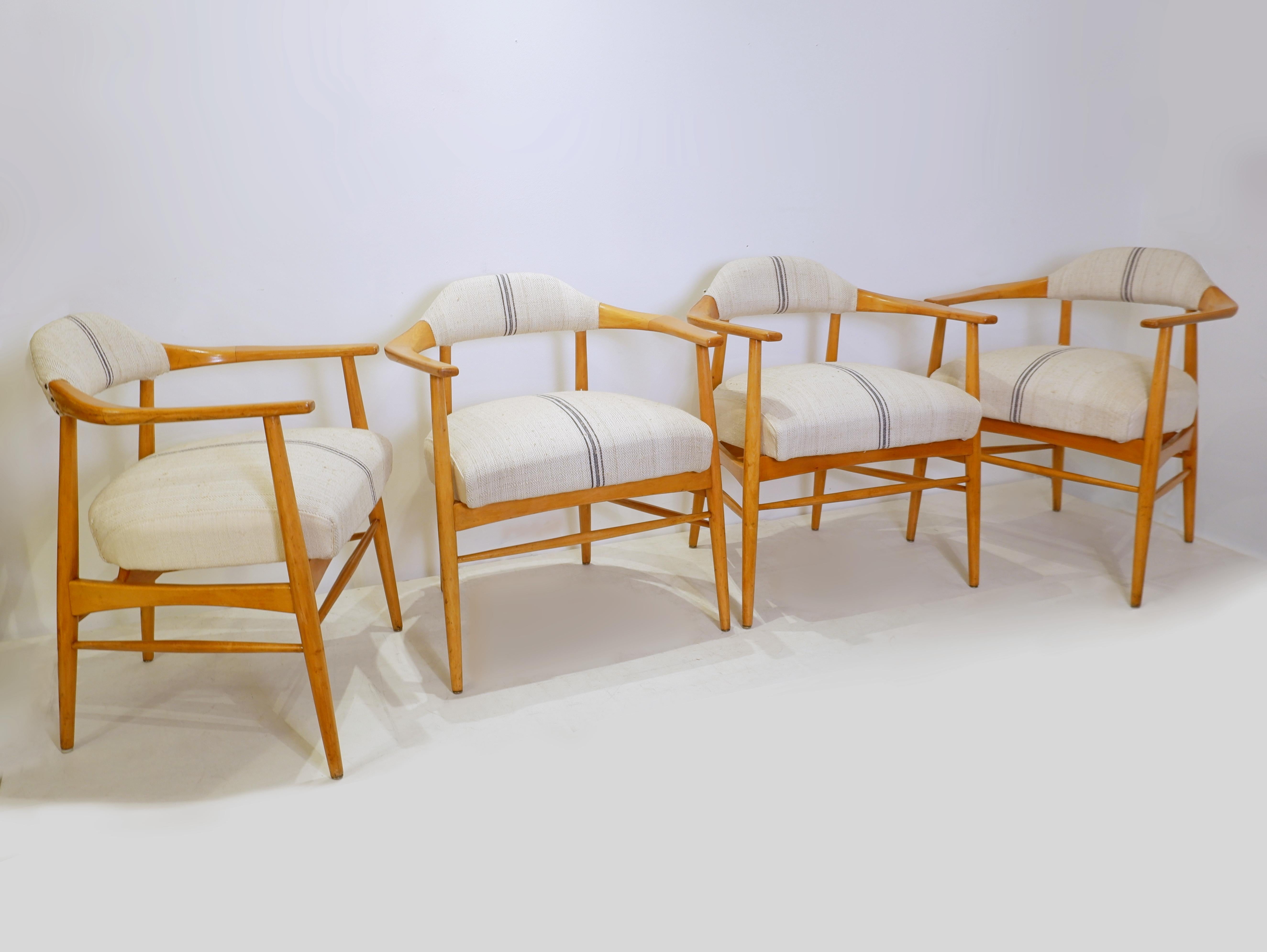 Set of 4 VEB Petrol Chemisches Kombinat Schwedt armchairs - 1960s
Dimensions   D:  57 cm (22.44