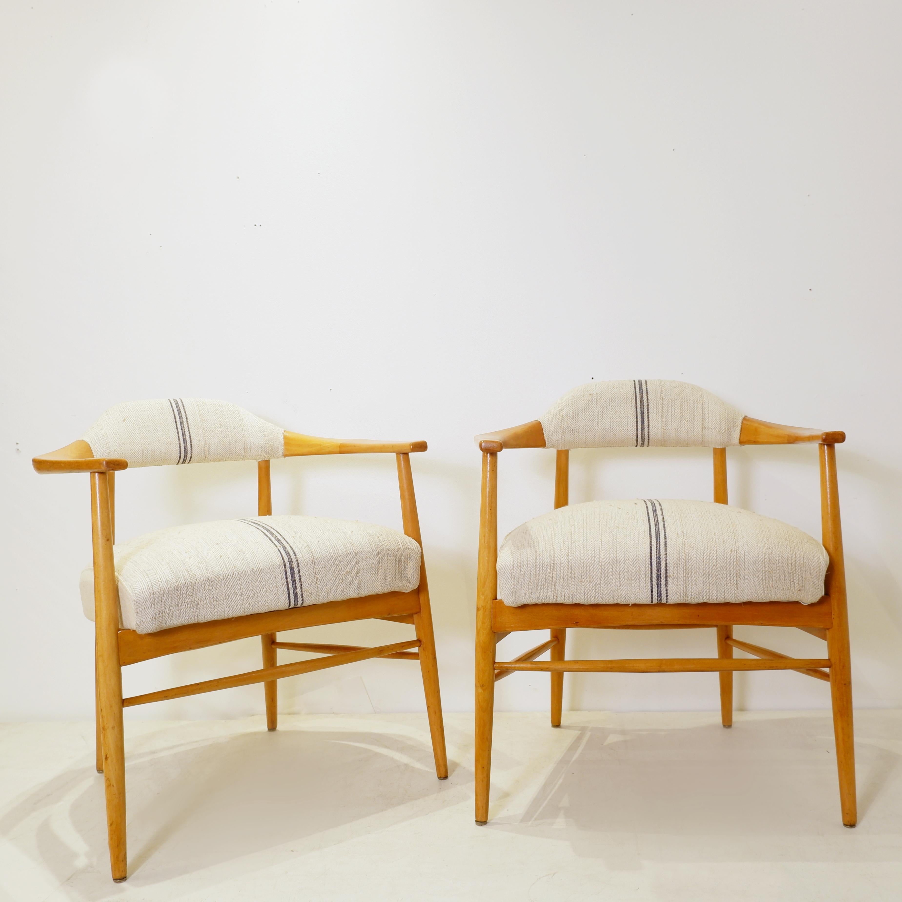 Mid-Century Modern Set of 4 VEB Petrol Chemisches Kombinat Schwedt armchairs - 1960s For Sale