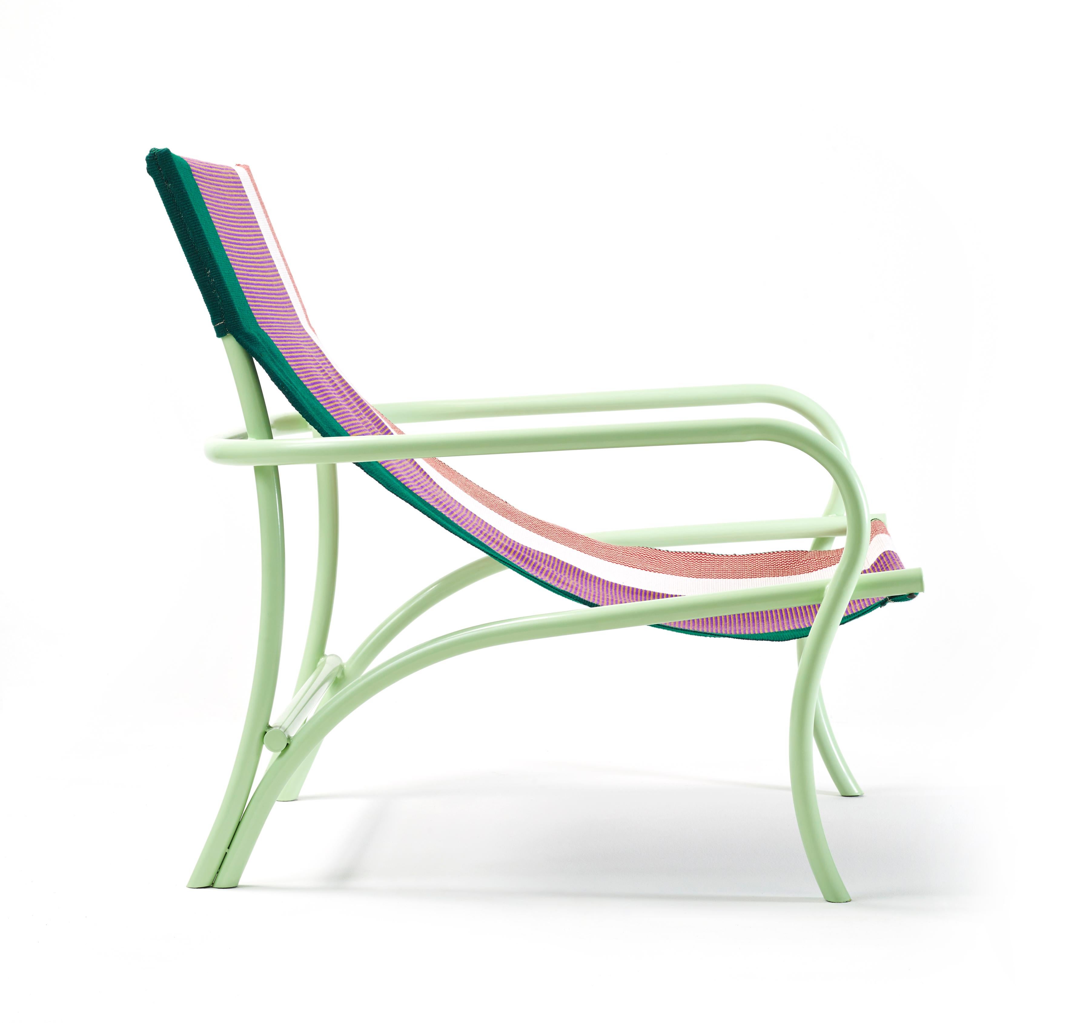 Modern Set of 4 Verde Maraca Lounge Chair by Sebastian Herkner For Sale