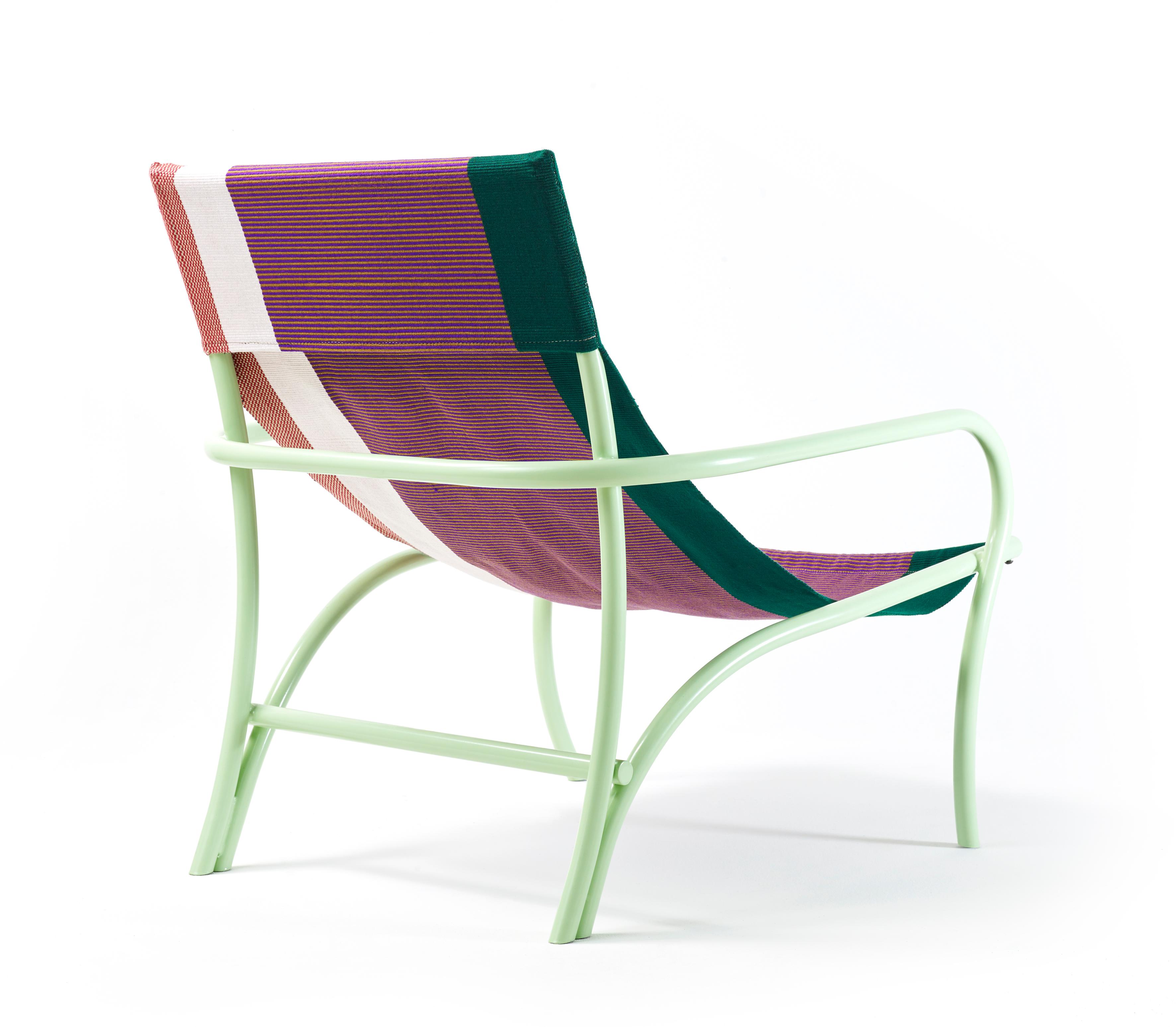 German Set of 4 Verde Maraca Lounge Chair by Sebastian Herkner For Sale