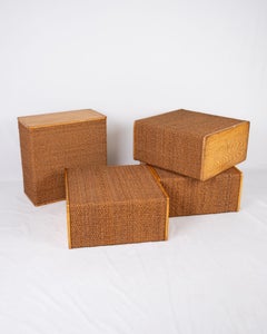 Set of 4 versatile modules, in the style of Audoux et Minet, France, 1980s