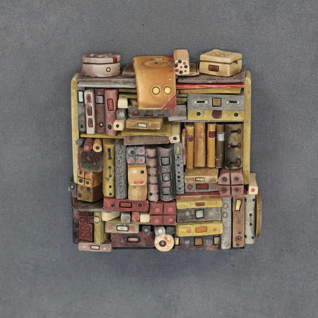 Satz von 4 lebendigen Skulpturen von Guy Deltour - Zeitgenössische belgische Kunst, 2000er Jahre (Metall) im Angebot