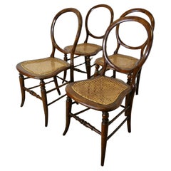 Set of 4 Victorian Balloon Back Dining Chairs The Chairs have Balloon Backs