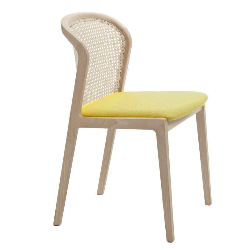 Contemporary Set of 4, Vienna Chair, Beech Wood, Ocre by Colé Italia For Sale