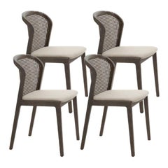 Set of 4, Vienna Chair, Canaletto, Beige by Colé Italia