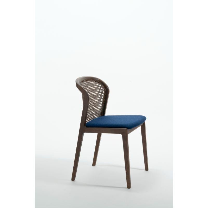 Contemporary Set of 4, Vienna Chair, Canaletto, Blue by Colé Italia For Sale