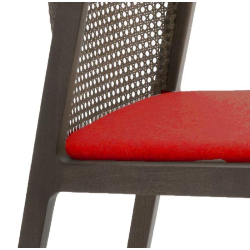 Set of 4, Vienna Chair, Canaletto, Red Contour by Colé Italia In New Condition For Sale In Geneve, CH