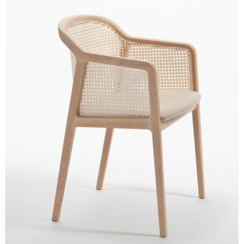 Other Set of 4, Vienna Little Armchair, Beech Wood, Beige by Colé Italia For Sale