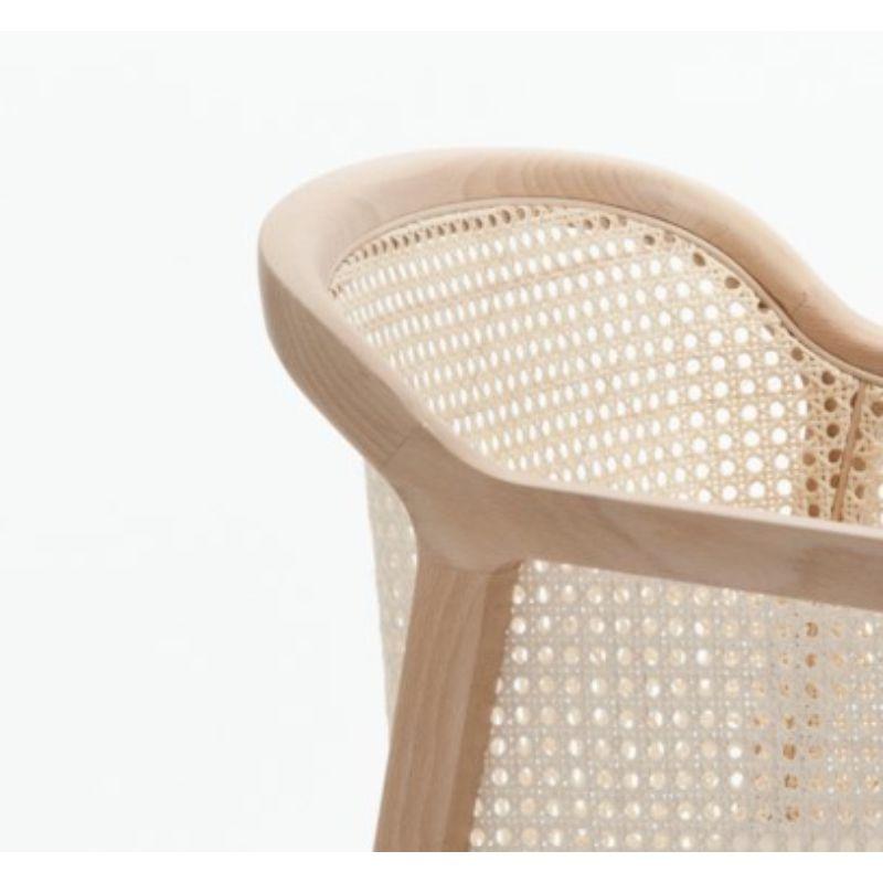 Set of 4, Vienna Little Armchair, Beech Wood, Beige by Colé Italia In New Condition For Sale In Geneve, CH
