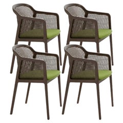Juego de 4, Sillón Vienna, Canaletto, Verde ácido by Colé Italia