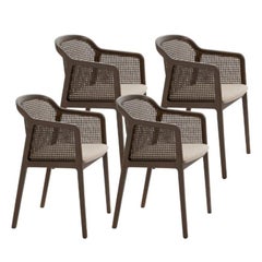 Set of 4, Vienna Little Armchair, Canaletto, Beige by Colé Italia
