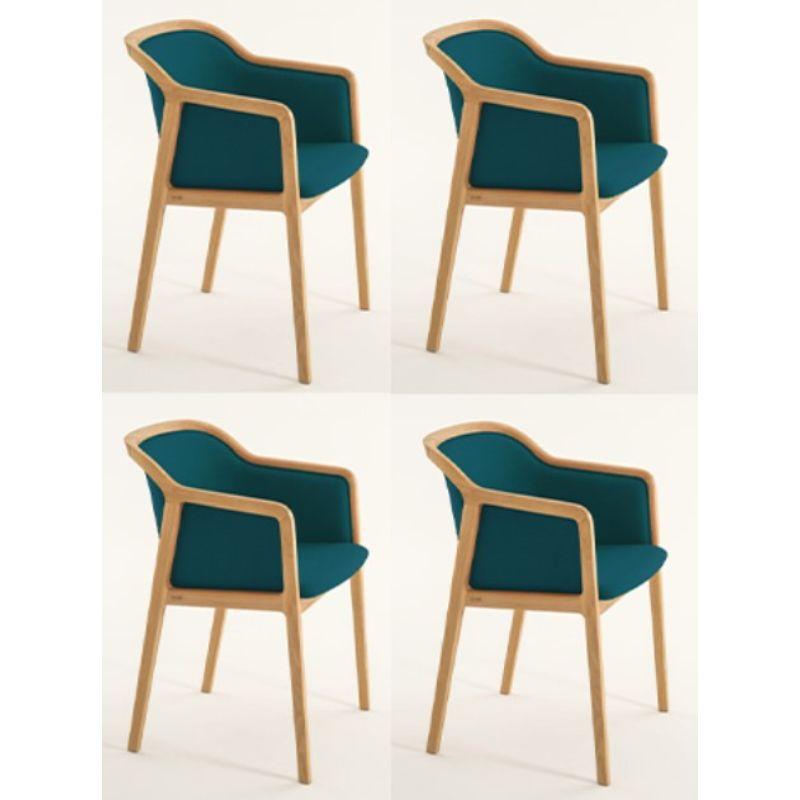 Set of 4, Vienna Soft Little armchair, Azur by Colé Italia with Emmanuel Gallina
Dimensions: H 78, W 53, D 50 cm
Materials: Natural beechwood little armchair with upholstered seat and back (Cat C)

Also Available: Vienna Chair, Vienna Little