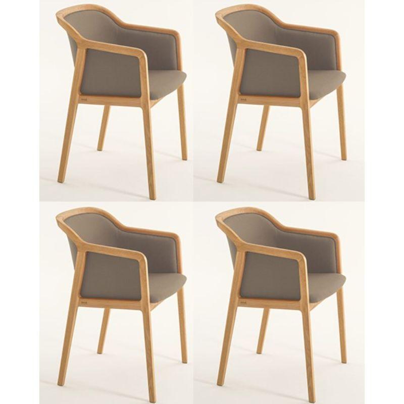 Set of 4, Vienna soft little armchairs, Chrome by Colé Italia with Emmanuel Gallina
Dimensions: H 78, W 53, D 50 cm
Materials: Natural beechwood little armchair with upholstered seat and back (Cat C)

Also available: Vienna chair, Vienna little