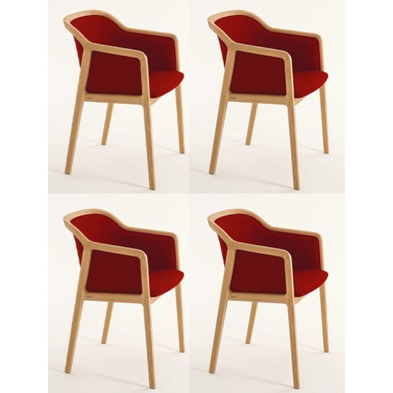 Set of 4, Vienna soft little armchair, Heart by Colé Italia with Emmanuel Gallina
Dimensions: H 78, W 53, D 50 cm
Materials: Natural beechwood little armchair with upholstered seat and back (Cat C)

Also available: Vienna chair, Vienna little