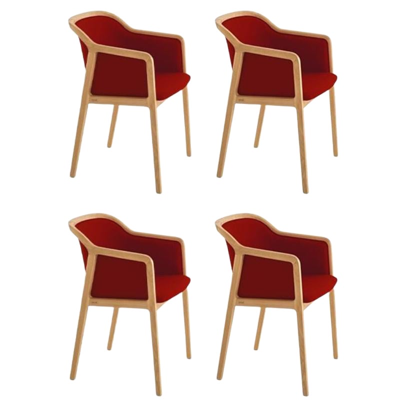 Juego de 4 Sillones Vienna Soft Little, Corazón by Colé Italia