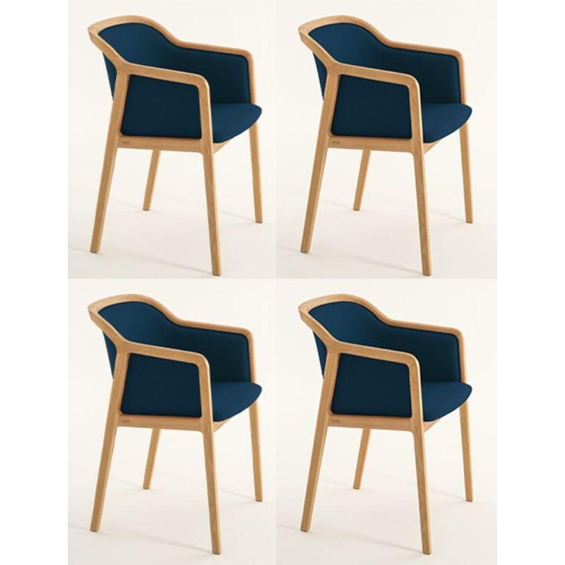 Set of 4, Vienna soft little armchair, orion by Colé Italia with Emmanuel Gallina
Dimensions: H 78, W 53, D 50 cm.
Materials: natural beechwood little armchair with upholstered seat and back (Cat C)

Also available: Vienna chair, Vienna little