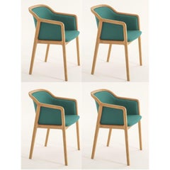Set of 4, Vienna Soft Little Armchairs, Tropic by Colé Italia