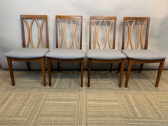 Set of 4 Vintage 1980s Afromosia Teak Dining Chairs by E Gomme for G Plan