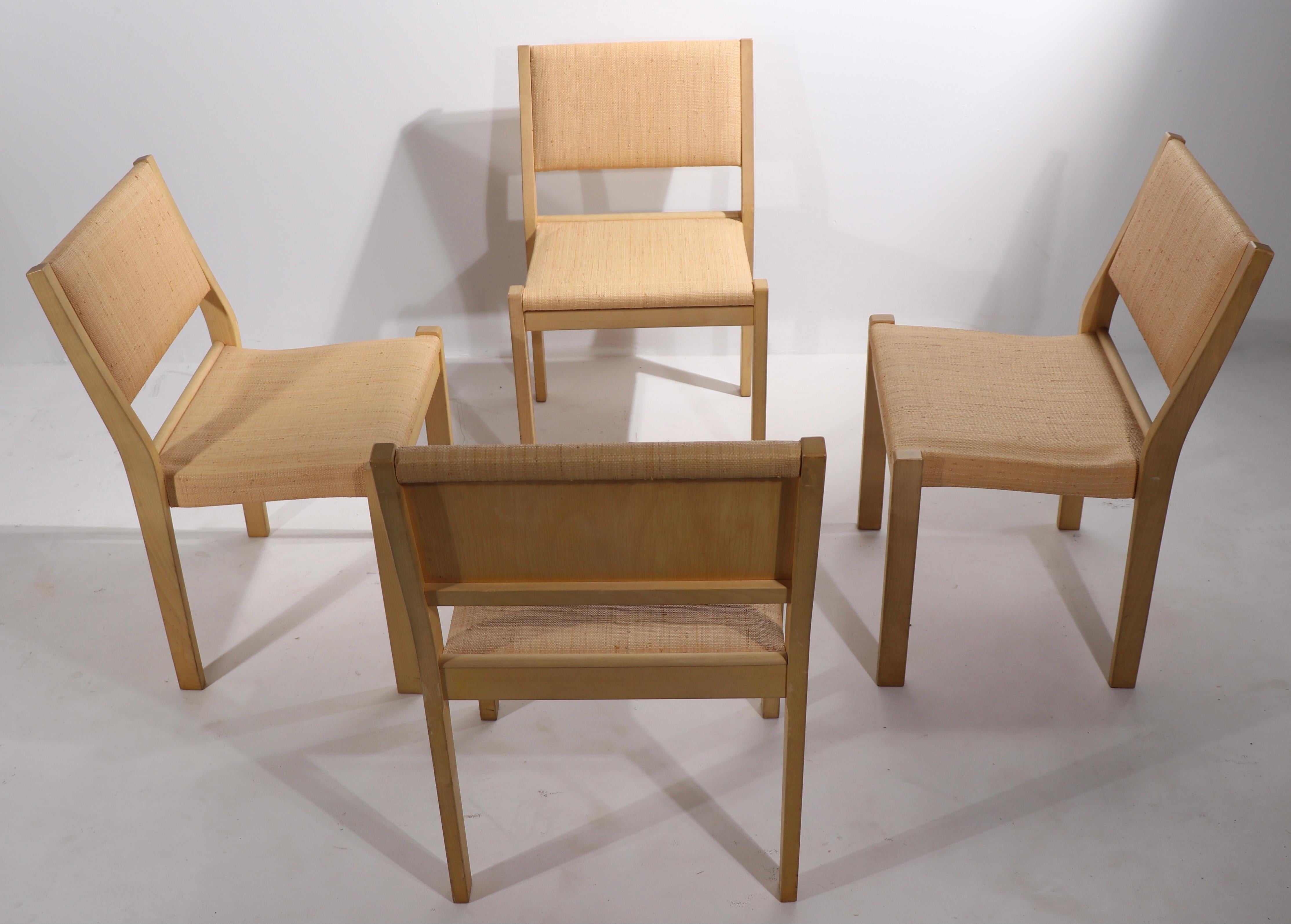 Rush Set of 4 Vintage Aalto 611 Dining Chairs